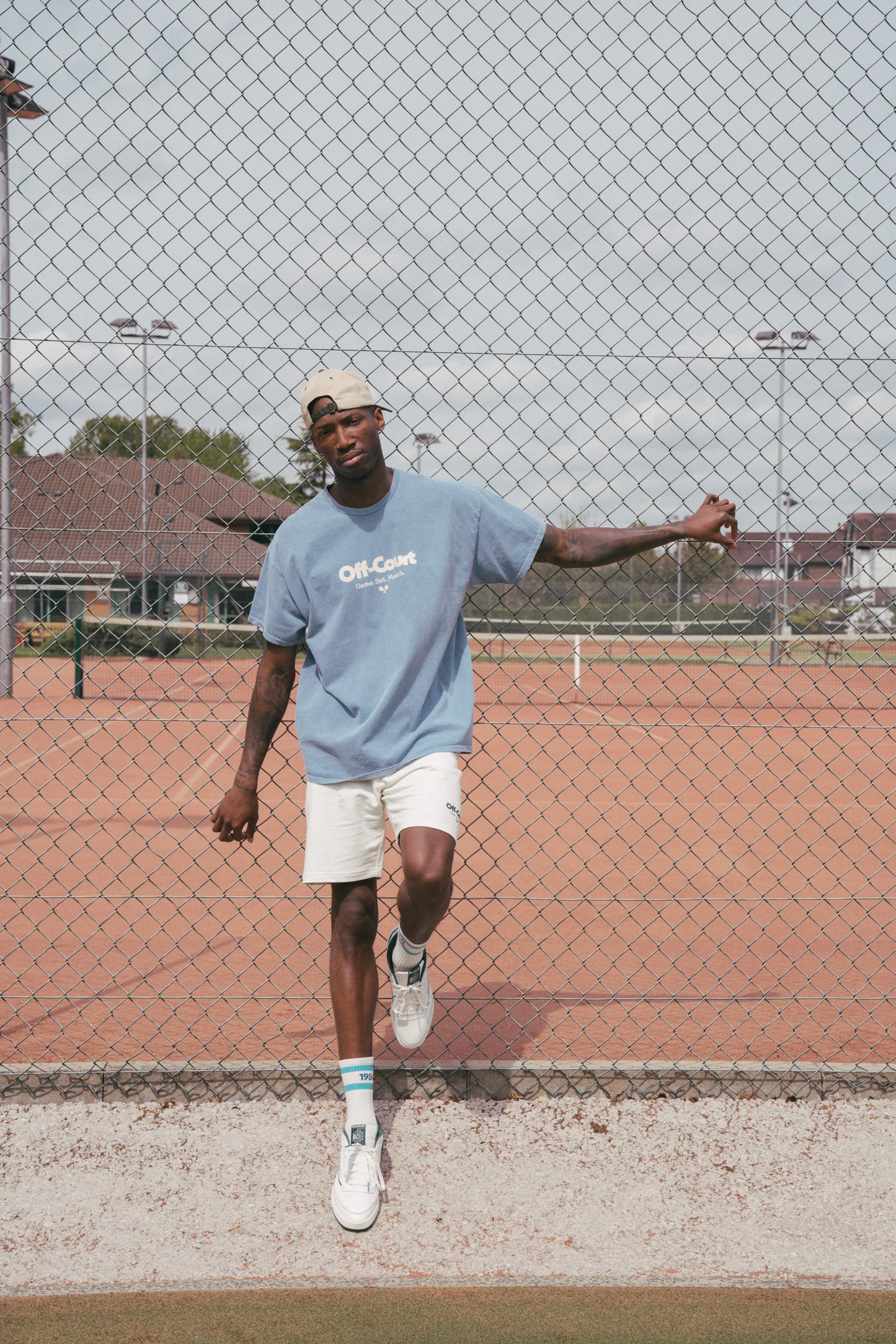 Off-Court Vintage Washed Tee — Sky