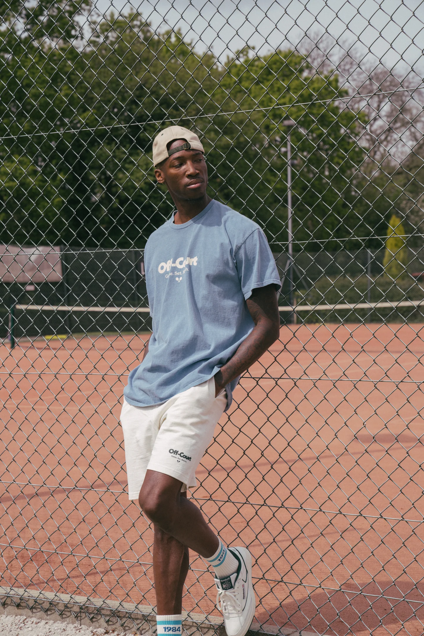Off-Court Vintage Washed Tee — Sky